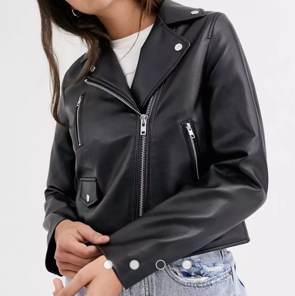 ASOS leather biker jacket - Picture 2 of 3